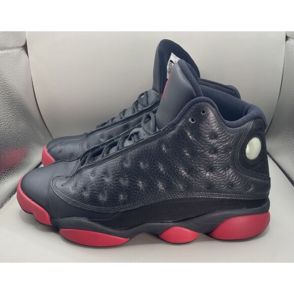 2014 Nike Air Jordan 13 XIII Retro Dirty Bred Mens 10.5 Black Red 414571-003 - Picture 1 of 10